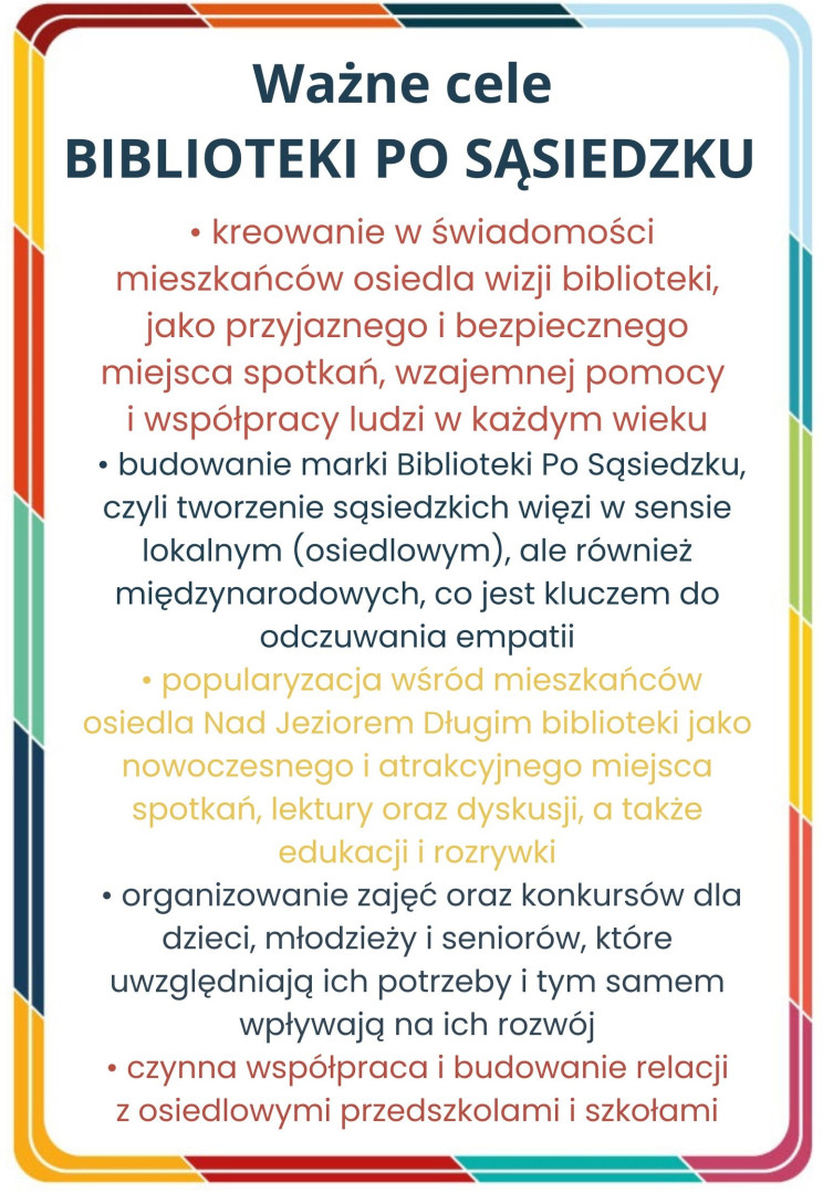 kolorowy tekst promocyjny w kolorowej ramce
