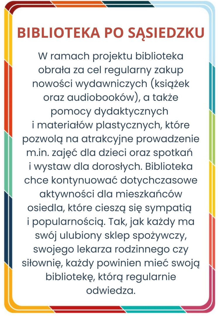 kolorowy tekst promocyjny w kolorowej ramce