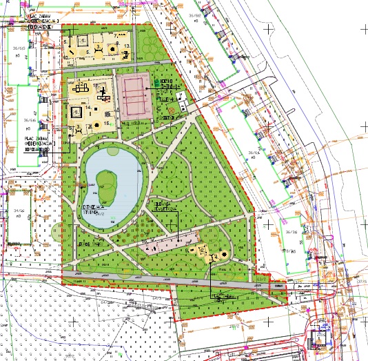 Jaroty MINI Park - zieleń, ścieżki, chodnika, plac zabaw, boisko, Wizualizacja Jaroty MINI Park - zieleń, ścieżki, chodnika, plac zabaw, boisko, Wizualizacja