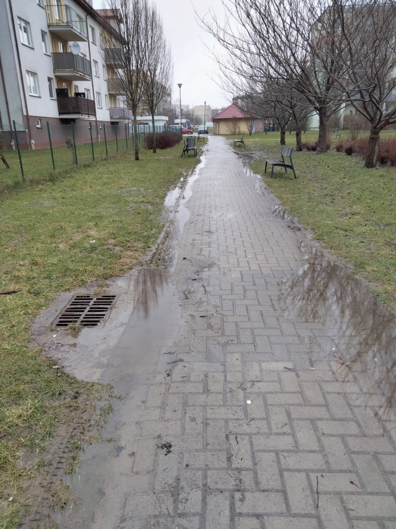 Wpust nie odbierający wody