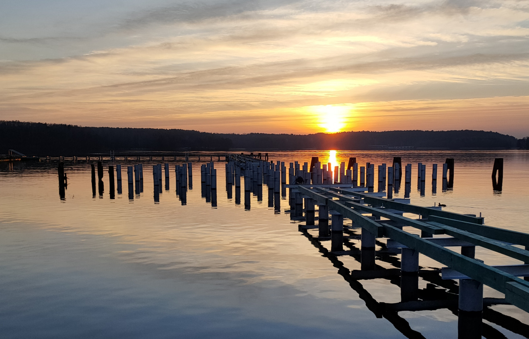 Ukiel, przebudowa pomostów